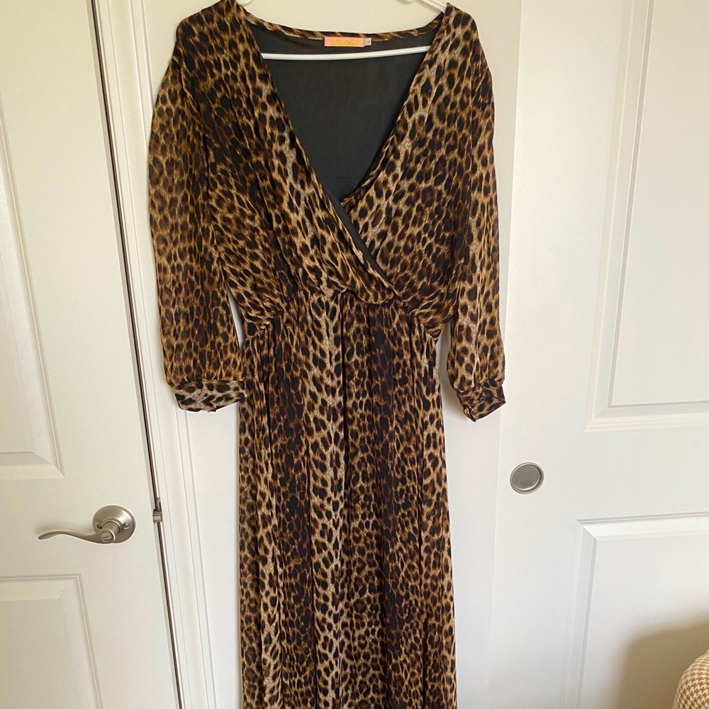 Leopard print dress